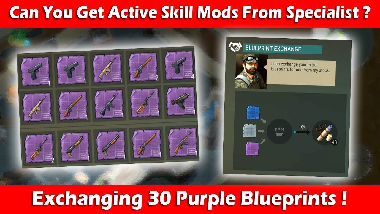 Can You Get Active Skill Mods From Specialist In 1.11.4 ? Last Day On Earth Survival