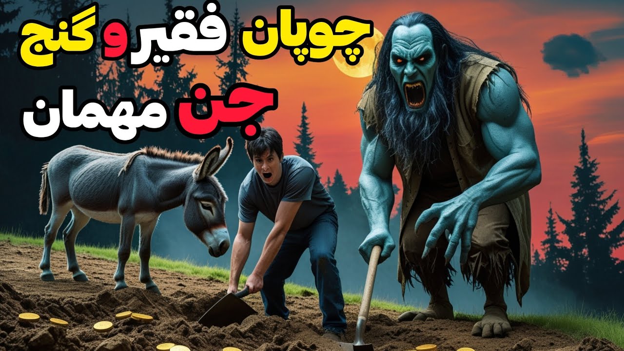 داستان ترسناک چوپان فقیر و گنج جن مهمان: پیرزنی که فرزندش جن بود