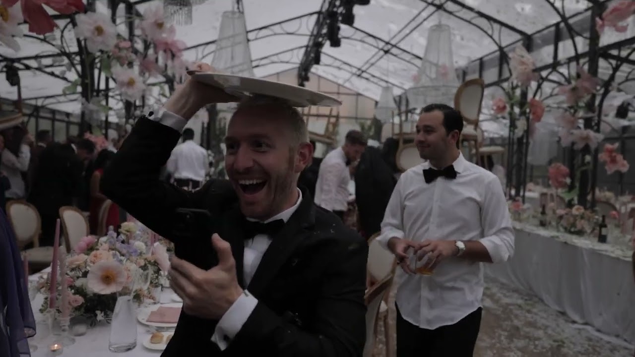 Raw footage from the storm that destroyed the wedding reception | Lake Como Storm Wedding