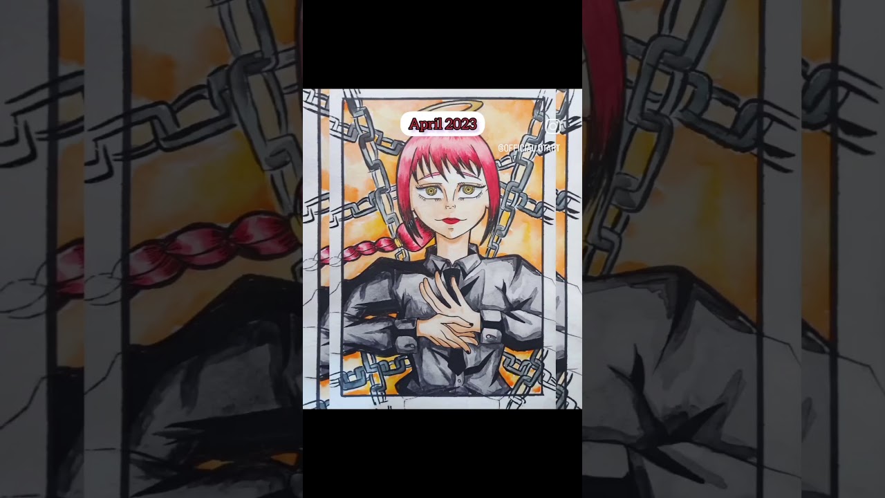 2022 VS 2023 progress #progress #anime #chainsawman #shorts