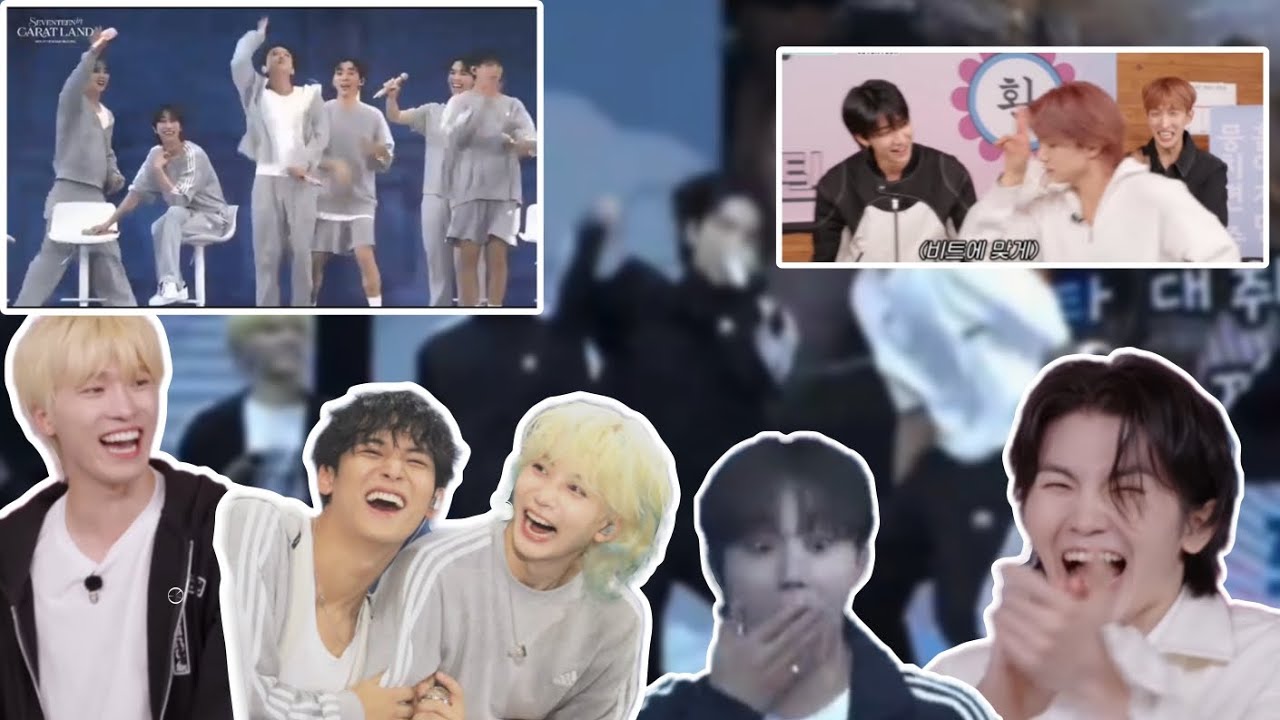 Joshua making Seventeen members laugh by his covers