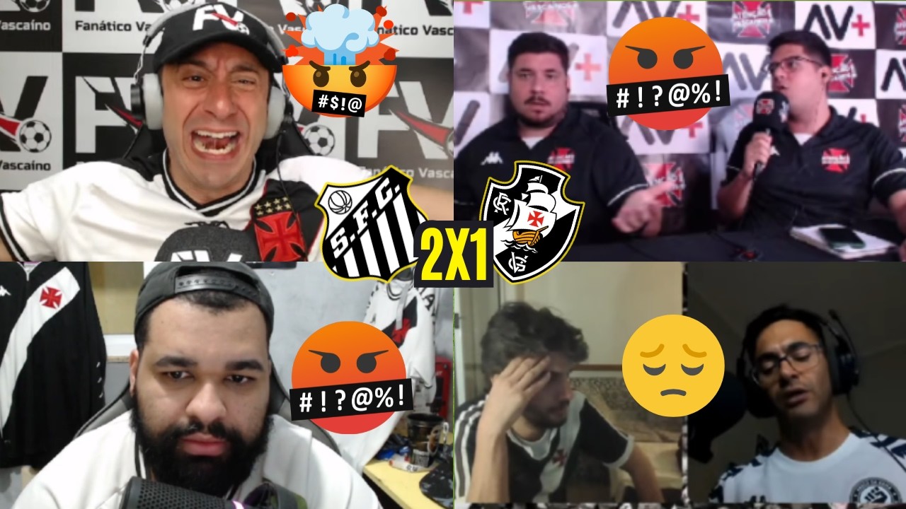 REAÇÕES DOS VASCAINOS REVOLTADOS COM DERROTA DE 2 A 1  PRO SANTOS - BRASILEIRÃO 2026