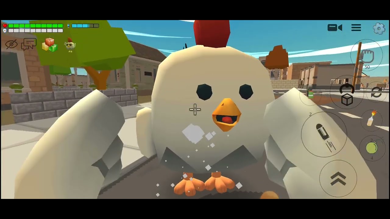 jogando chicken gun(fazendo coisas aleatório)
