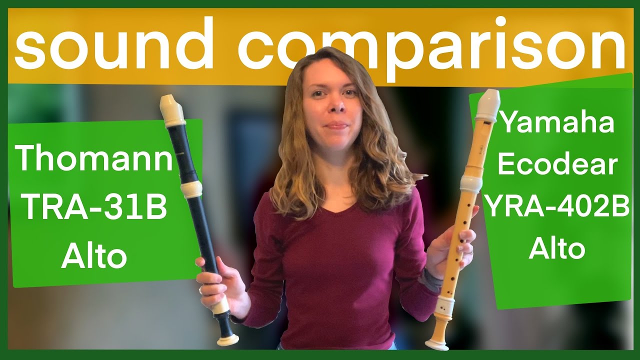 Sound Comparison: Thomann TRA-31B and Yamaha Ecodear YRA-402B Alto Recorders. Review.