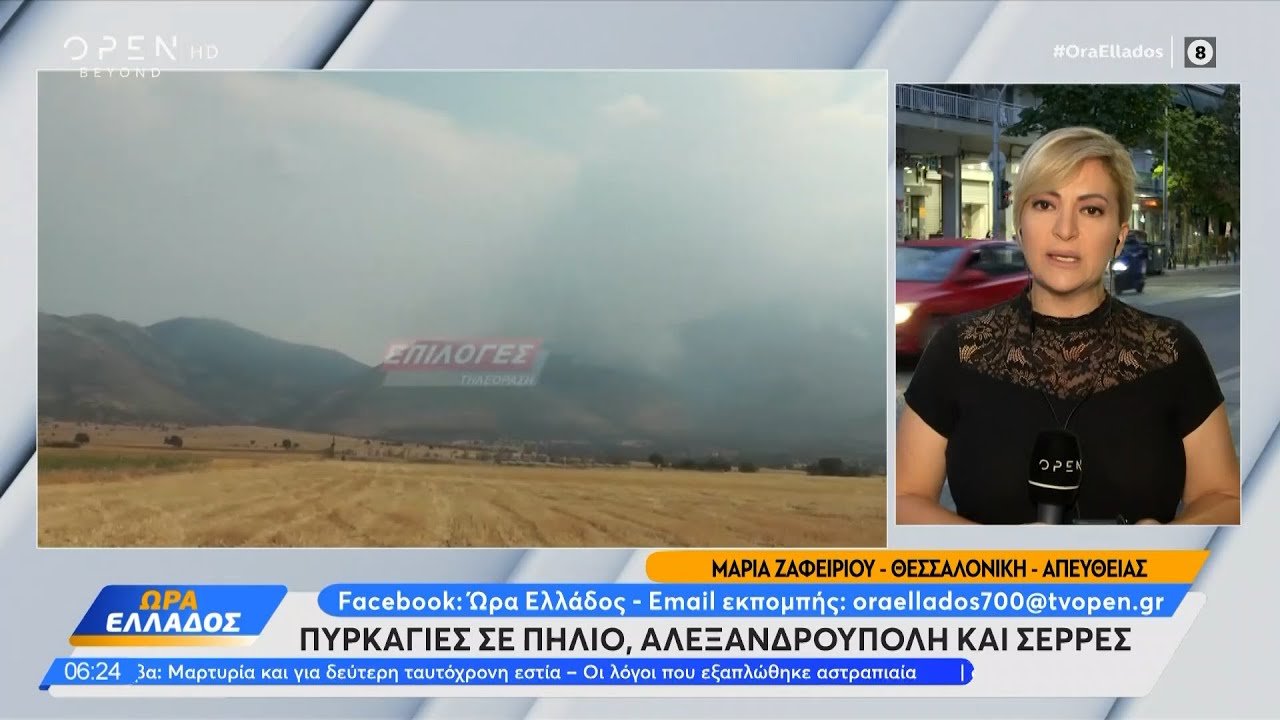 Πυρκαγιές σε Πήλιο, Αλεξανδρούπολη και Σέρρες | Ethnos