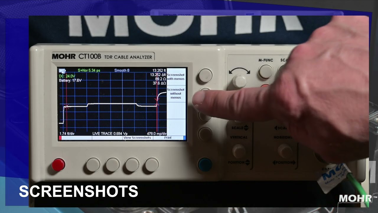 Introduction to the new Simple Menu for 2026 and beyond on the MOHR CT100B series TDR