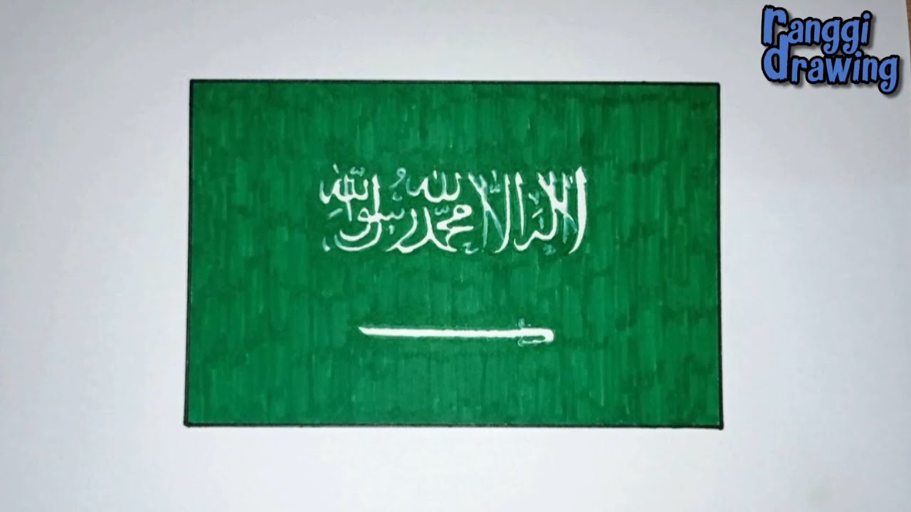 How to Draw The Flag of Saudi Arabia