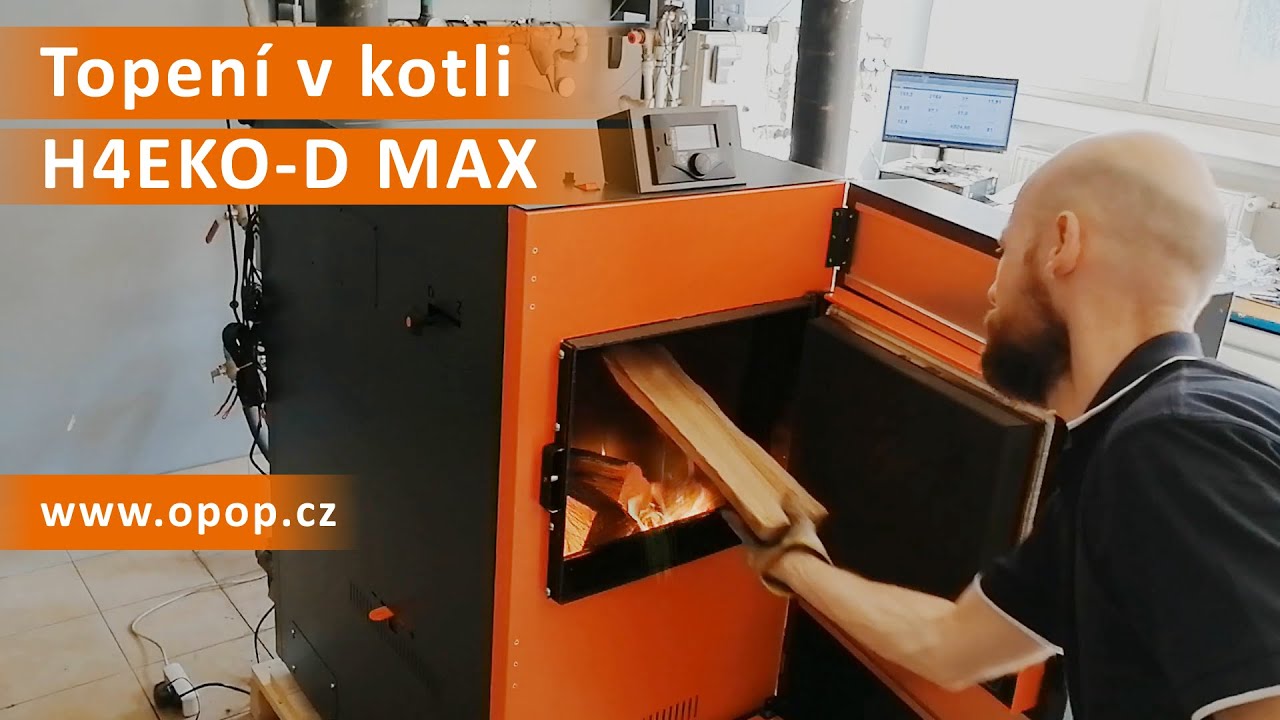 Ukázka topení v kotli H4EKO-D MAX