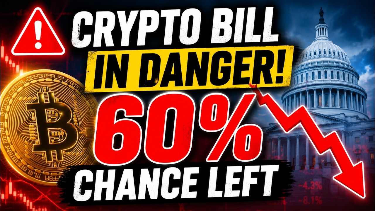 🚨 CLARITY Act in Trouble? Crypto Bill Odds Drop to 60% | US Crypto News 2026