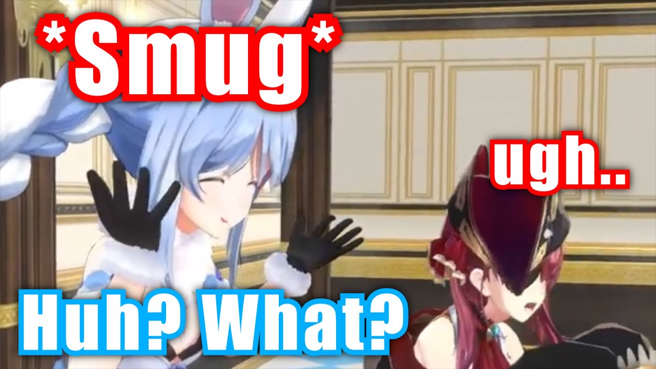 Smug Pekora Proving Marine Wrong