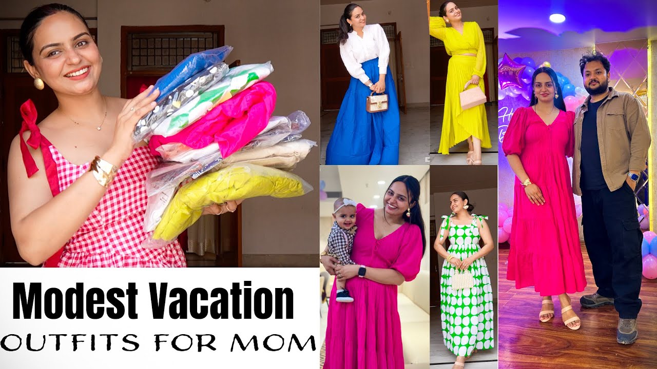 Vacation Modest Outfits for Moms | Myntra Affordable Stylish Dresses