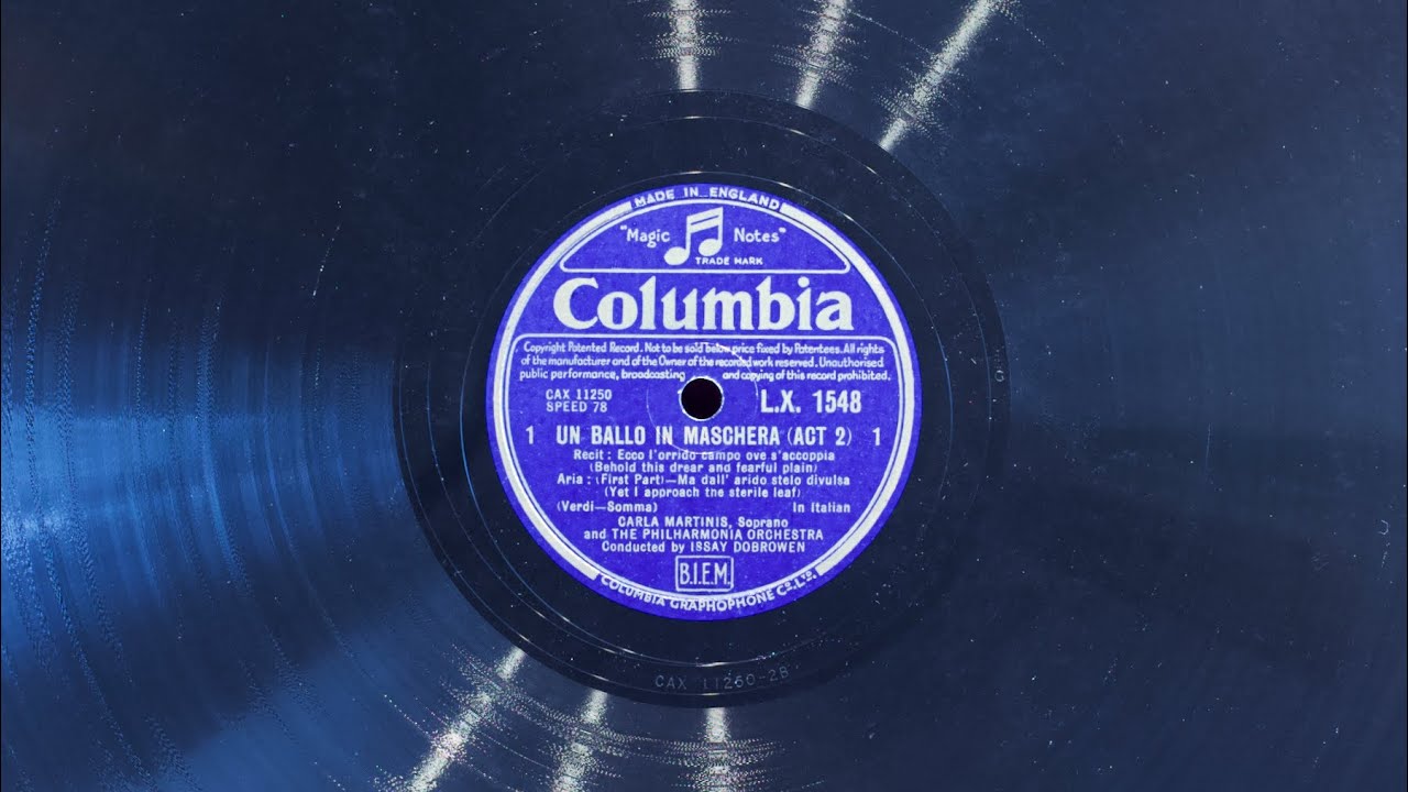 Ma dall' arido stelo divulsa • Carla Martinis (EMG Mark Xb Oversize Gramophone)