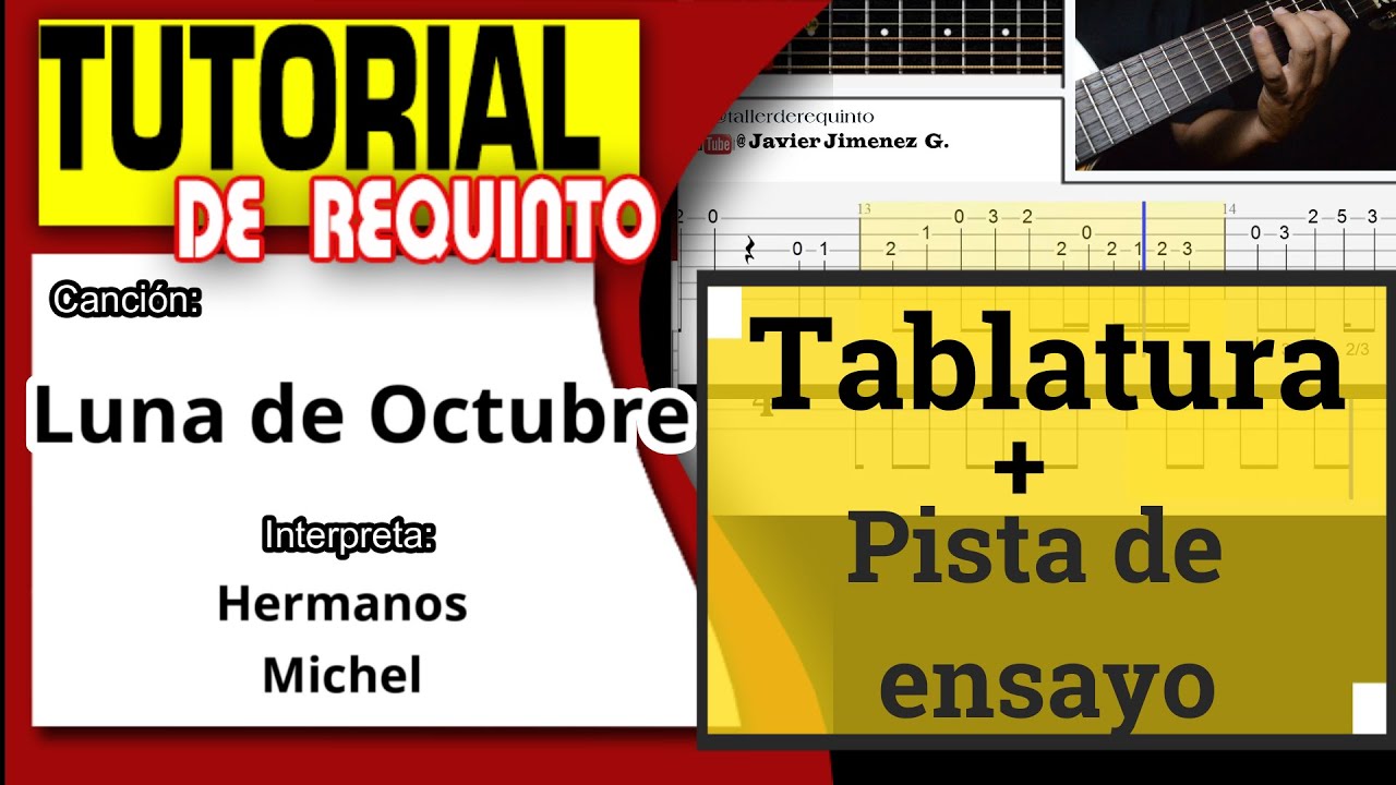 Luna de Octubre /Tutorial de Requinto /Los Hermanos Michel /Aprende a tocar requinto