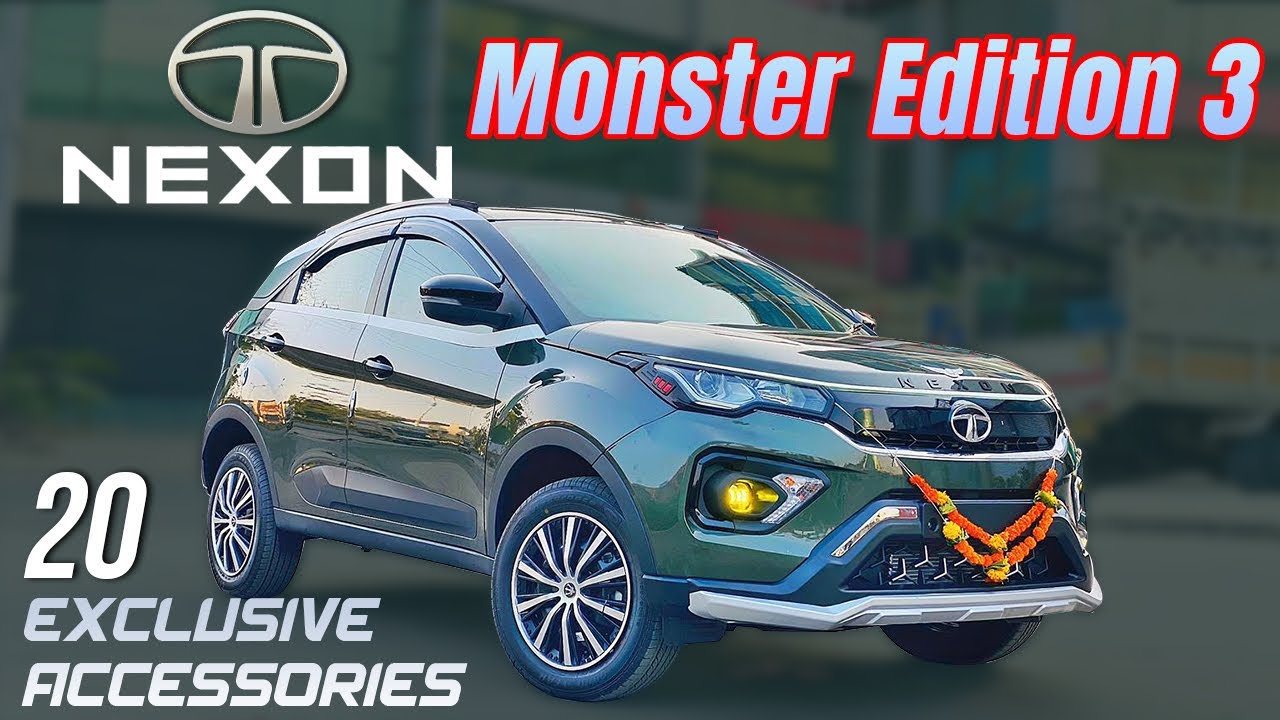 TATA NEXON MONSTER EDITION THREE IN 20 ACCESSORIES....!!!📞9820187037📞9820833594