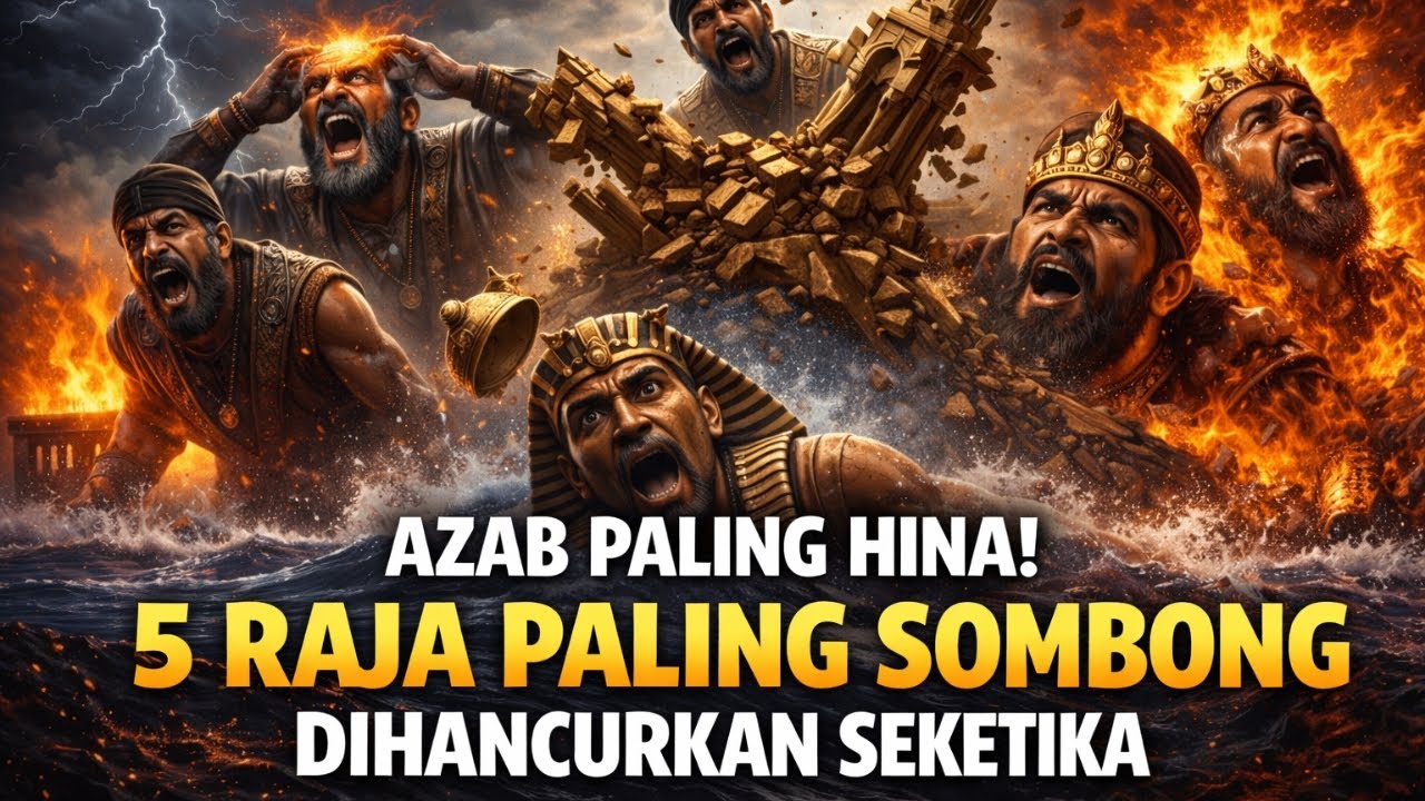Kisah 5 RAJA PALING SOMBONG DI AL-QURAN! Semuanya Mati dengan Cara Paling Aneh & Hina!
