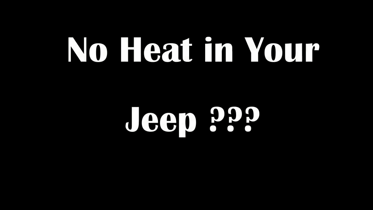 No Heat in Jeep Wrangler TJ No hot air How to troubleshoot and install Heater Air Door Actuator
