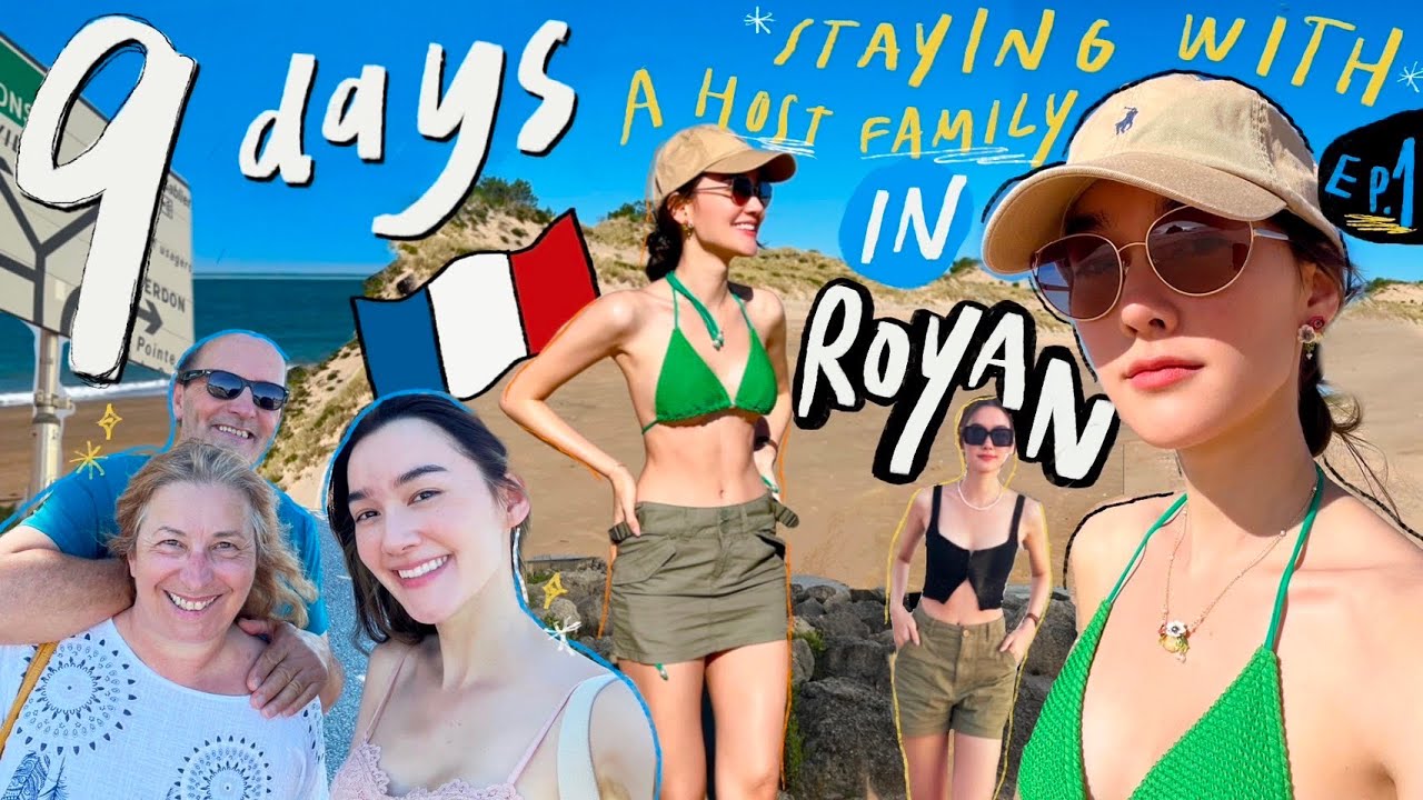 EP.1🏖️9 วัน ใช้ชีวิตhomestayในฝรั่งเศส🇫🇷เมือง Royan🌊(CC Eng)
