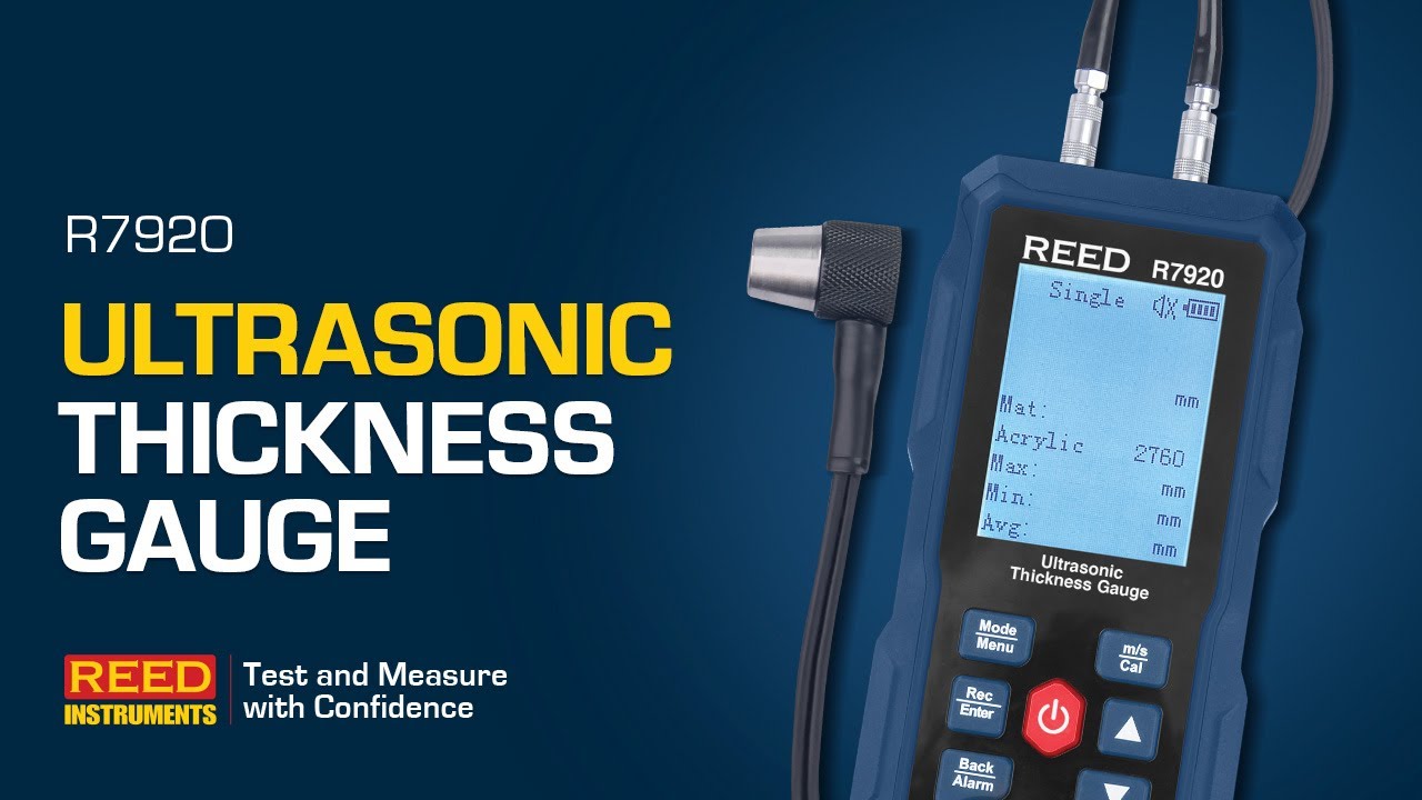 REED R7920 Ultrasonic Thickness Gauge