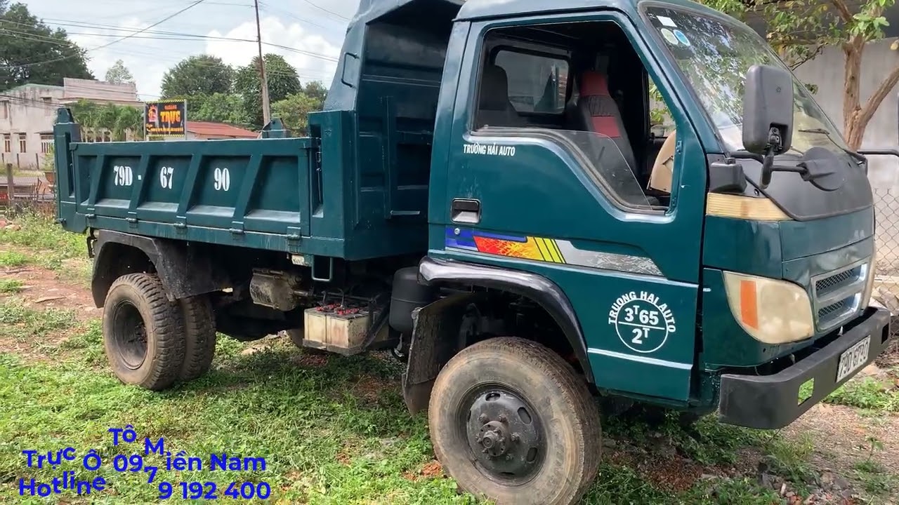 Xe ben, Thaco foton, 2 tấn 2 cầu, đăng kiểm mới gi&aacute; chỉ 120 triệu, ae lh 0979192400.