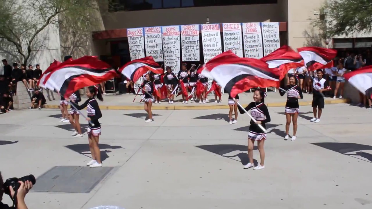 Fall Sports Rally 2018: Colorguard