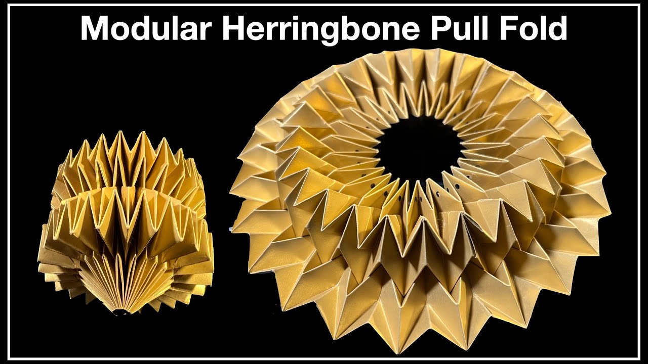 Modular Herringbone Pull Fold Digital Score Technique Tutorial