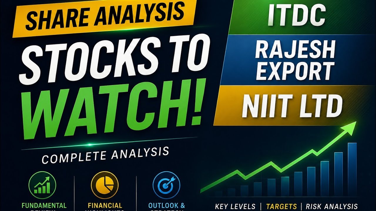 Share Analysis | ITDC, Rajesh Exports & NIIT Ltd &ndash; Which Stock Has the Best Potential?