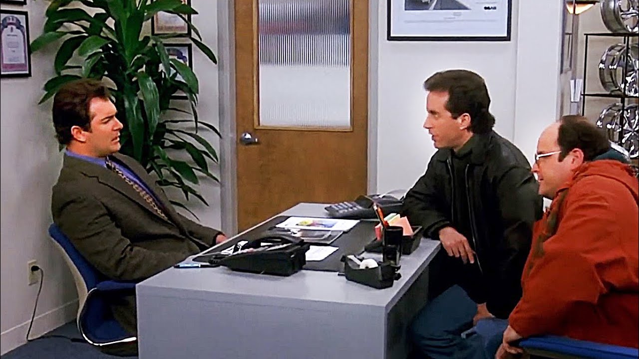 Seinfeld TV Sitcom Comedy Series - Hardball At Car Dealership Scene