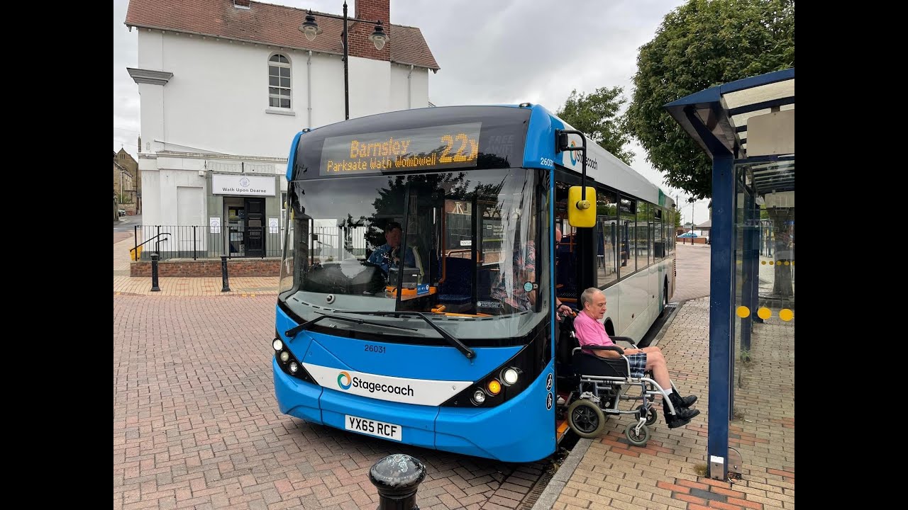 22X Stagecoach Bus - Rotherham Interchange to Wath (Full Ride)