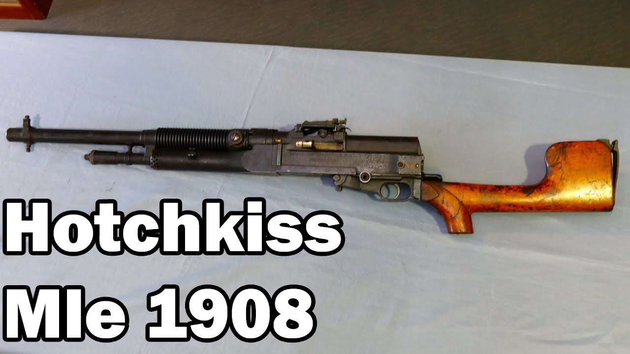 Hotchkiss Portative Modèle 1908 - Un Fusil-Mitrailleur Français Rarissime !