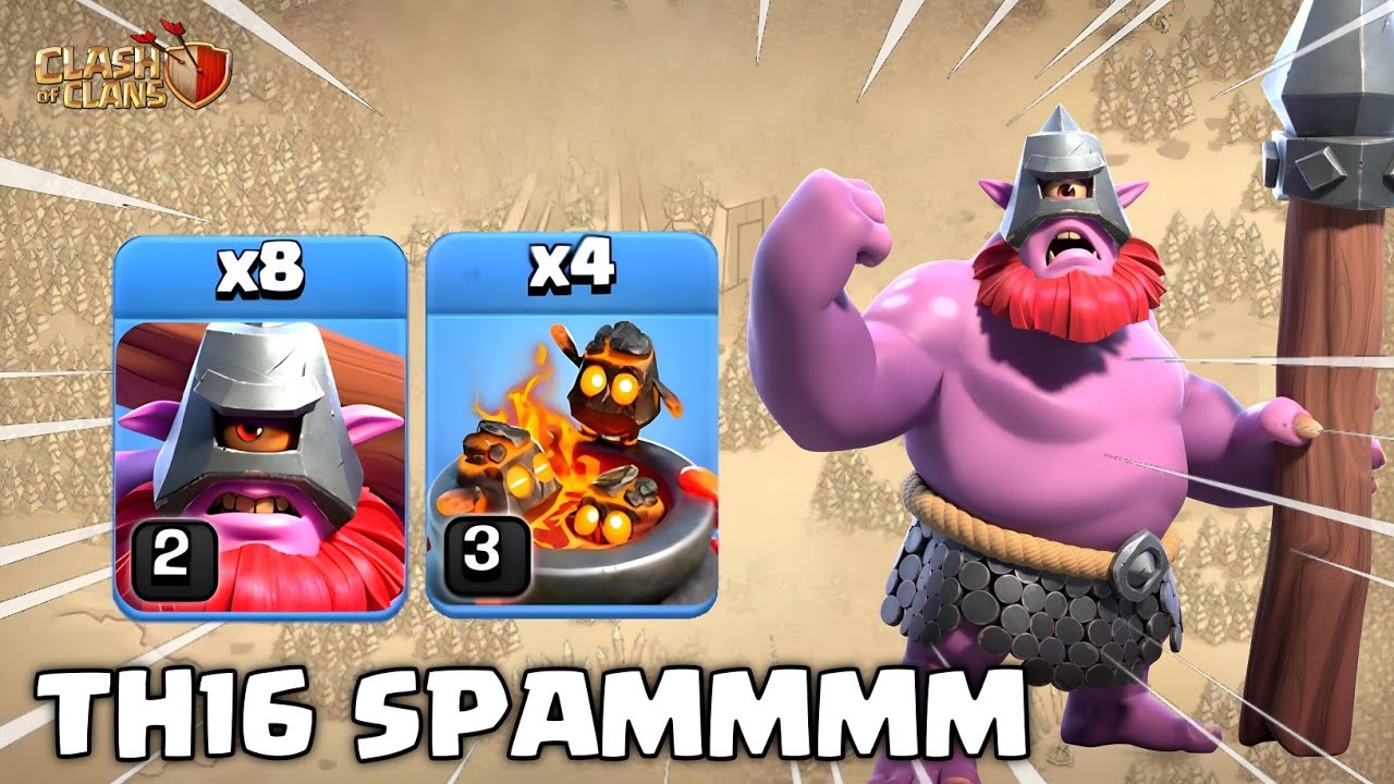 TH16 Thrower + Furnace = UNSTOPPABLE!! Clash of Clans