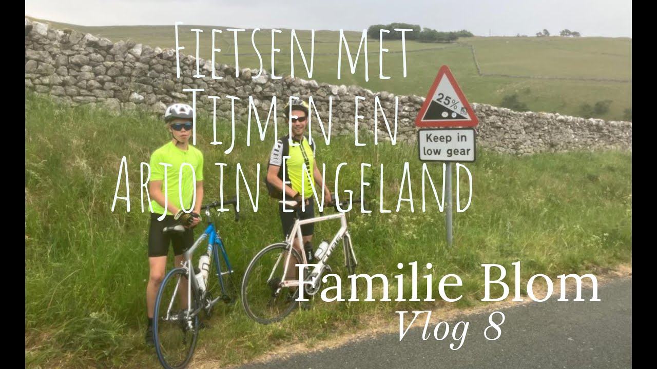 Fietsen met Tijmen en vriend Arjo in Engeland #Vlog 8 #FamilieBlom