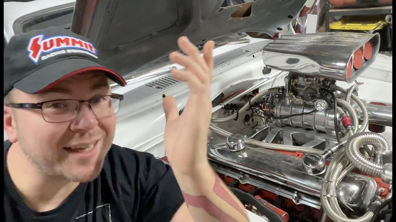 Supercharging a Mopar Slant Six - Pt.4 - New Blower swap & TEST DRIVE!!