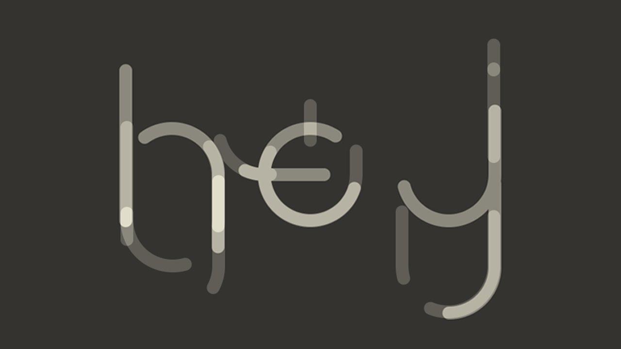 Dots to lines to letters - Adobe After Effects tutorial