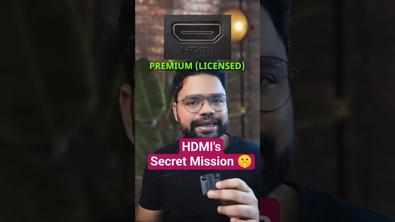 HDMI had a secret mission 🤫🔐