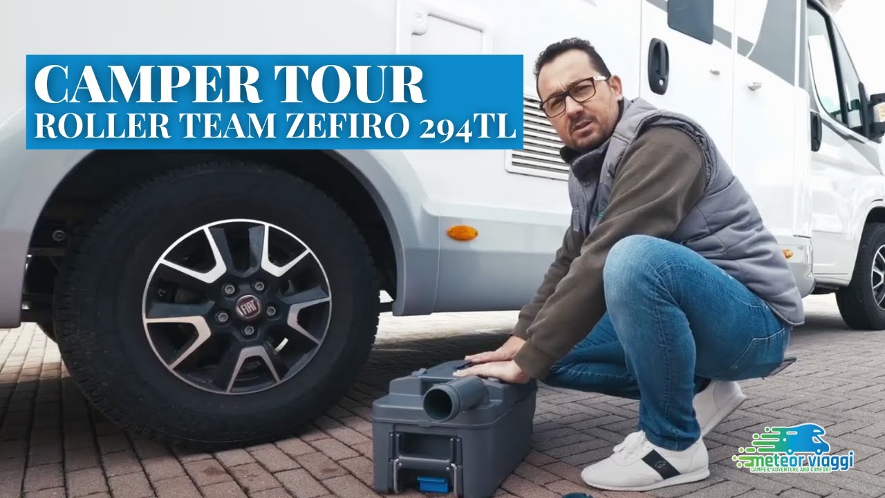 Semintegrale Roller Team Zefiro 294TL - 4 posti compatto letto trasversale con garage