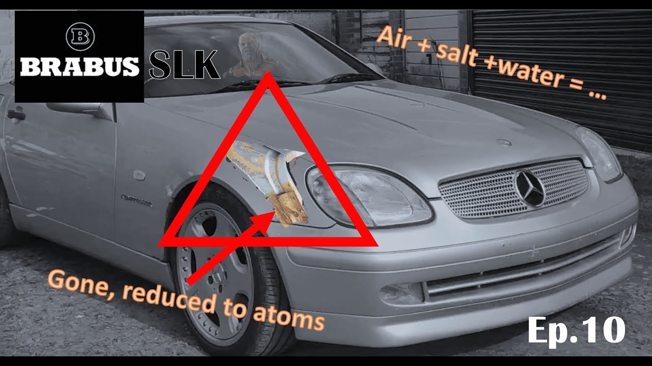 My wing brackets rusted clean off :/ Mercedes BRABUS SLK project car Ep10