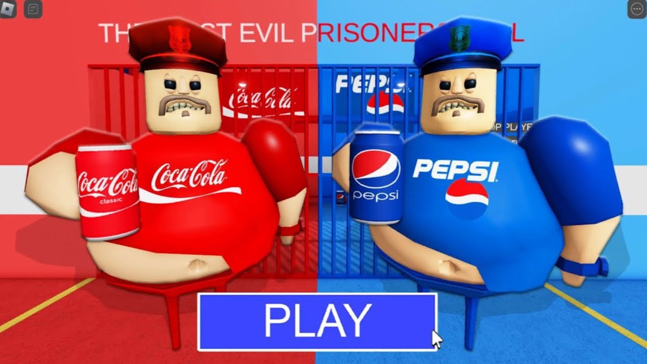 COCA-COLA Vs PEPSI BARRY'S PRISON RUN! (OBBY) #roblox #obby #robloxobby
