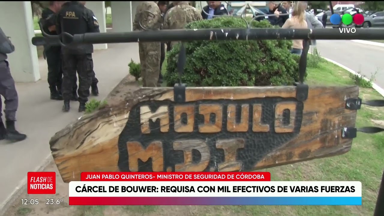 Megarequisa en la cárcel de Bouwer: participaron mil efectivos de varias fuerzas.