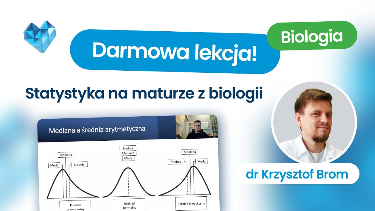 Statystyka na maturze z biologii – matura 2026+ Biologia kurs maturalny Biomedica Darmowa lekcja