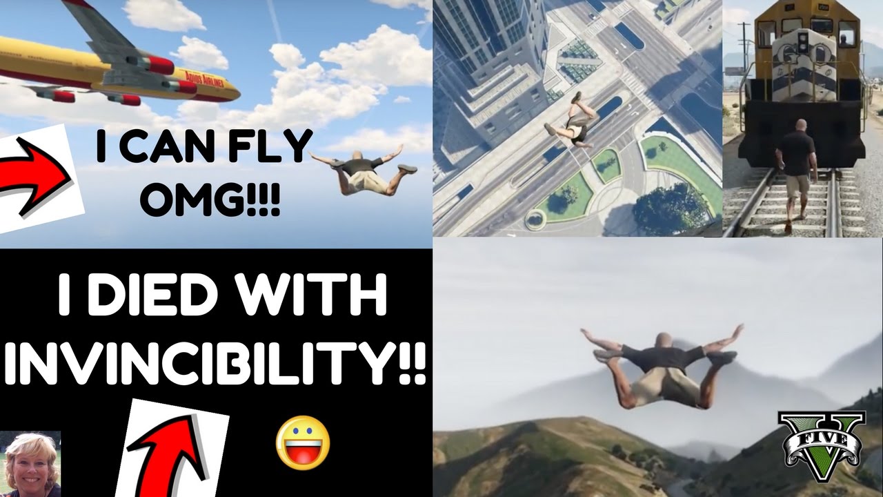 GTA V!!! I FOUND A NEW EASTER EGG I DIED WITH INVINCIBILITY!!!