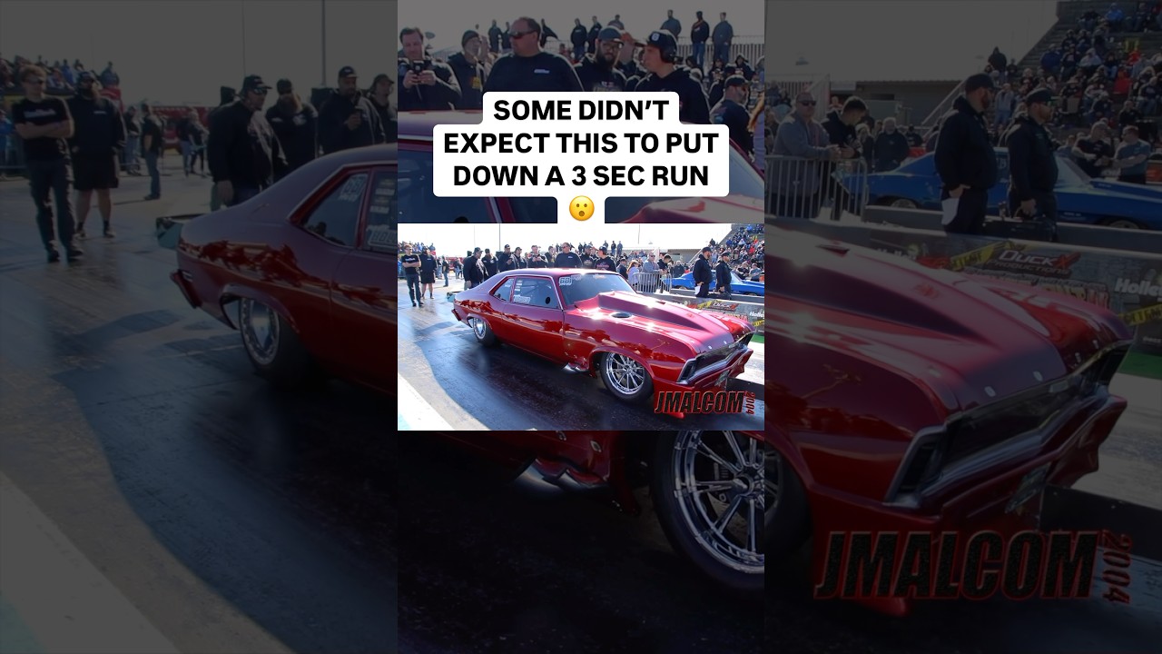 No one expected this twin turbo Chevy Nova to run a 3 sec pass
