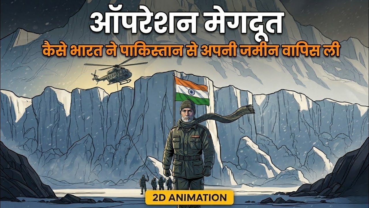Operation Meghdoot 1984 (2D Animation): कैसे भारत ने पाकिस्तान से अपनी जमीन वापस ली | The Silent War