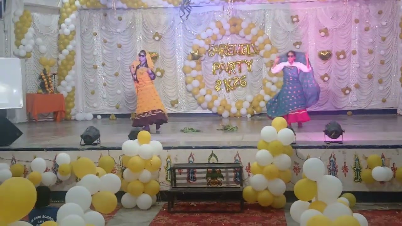 Fairwell programme  2026  , Rajasthani dance by  class 11th girls in Jnv Atru Baran