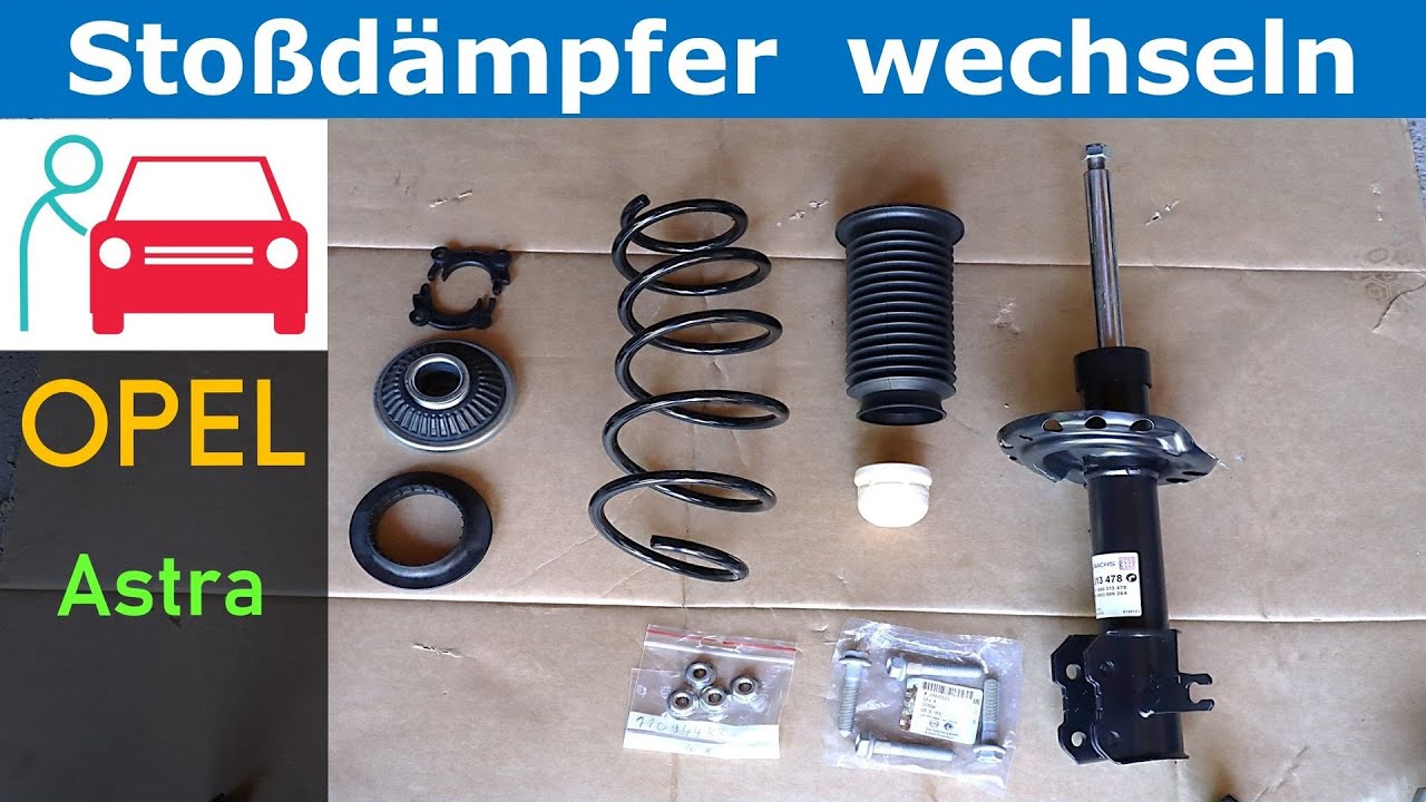 Stoßdämpfer vorne wechseln am Opel Astra H + Federbein Aus- und Einbau (Feder, Domlager)