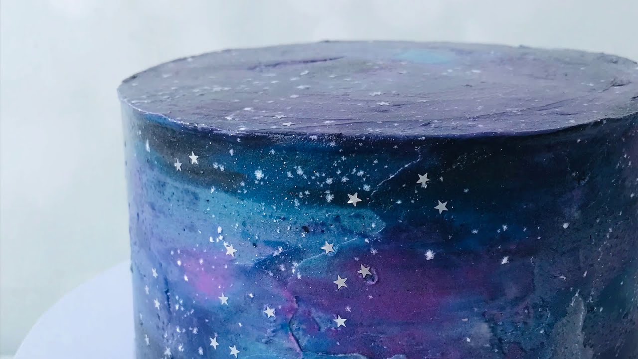How to make a Galaxy buttercream cake