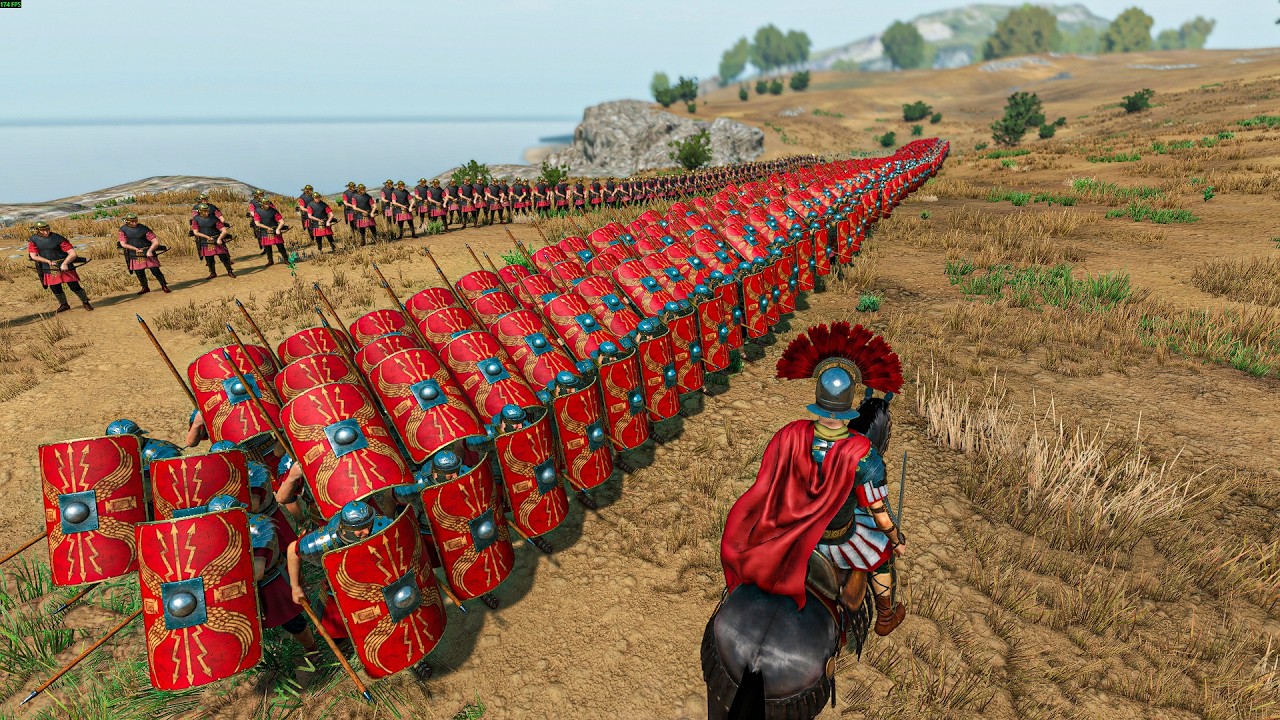1,000 Roman Infantry Advance on Carthage — Full Formation Assault Begins