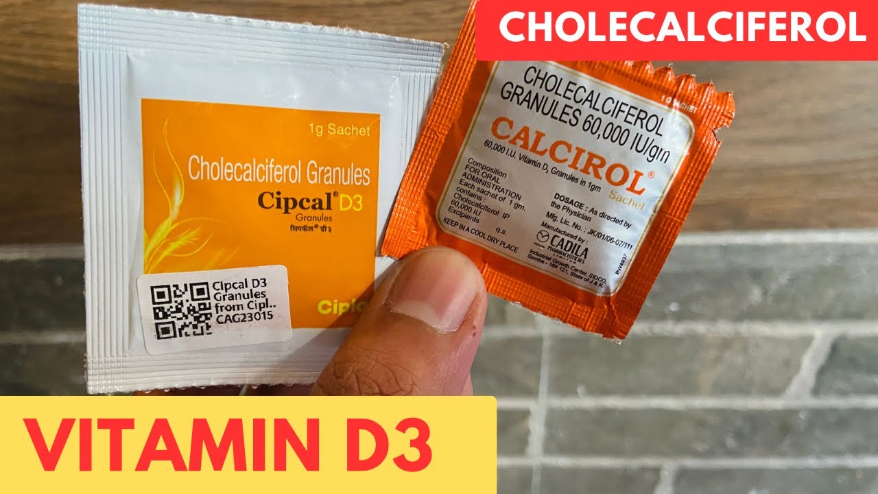 Vitamin D3 | Cholecalciferol | Dietary supplement | Calcirol 60000 IU sachet