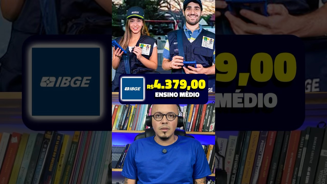 🔥R$4.379,00 PROCESSO SELETIVO IBGE 2025