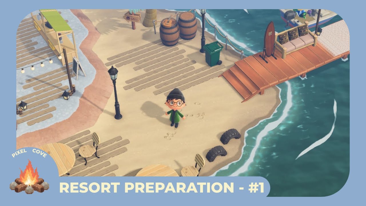 Kapp'n's Pier Beach Redesign 🌊 ACNH 3.0 Resort Prep (No Commentary) - Nintendo Switch OLED longplay