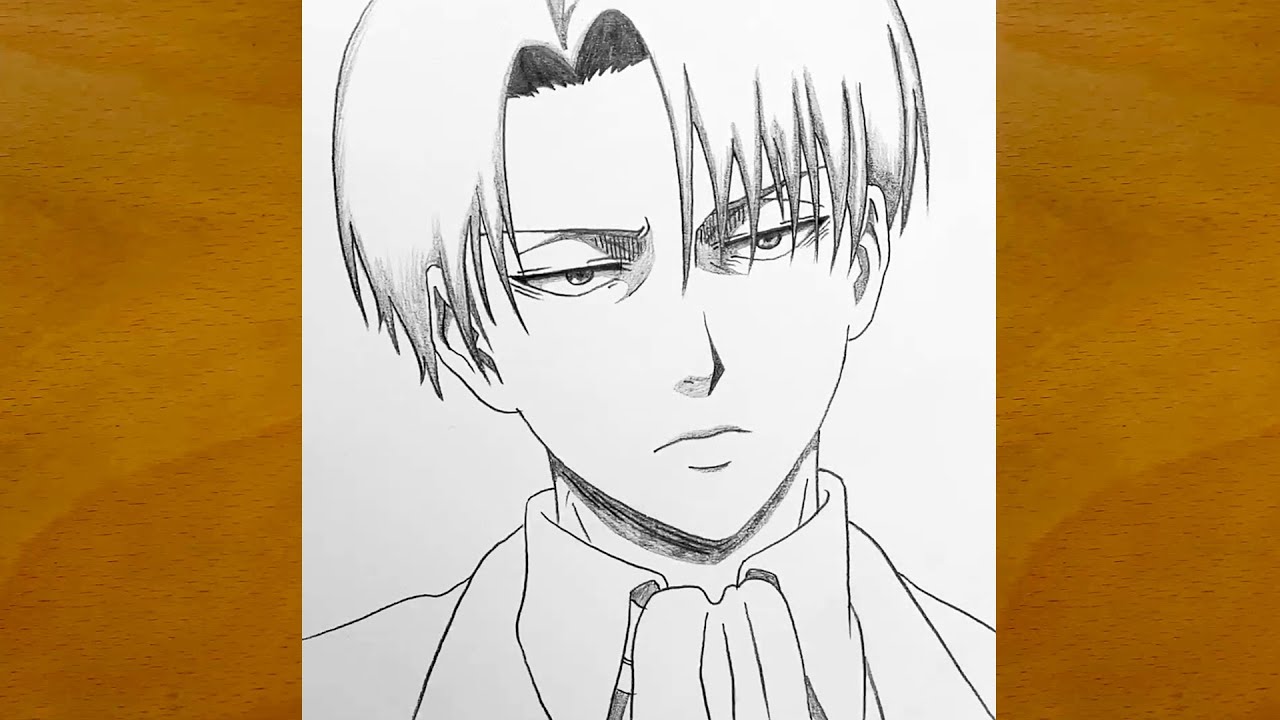 How to draw Levi Ackerman step by step || Levi drawing tutorial || Easy anime drawing